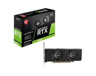 MSI GeForce RTX 3050 LP E OC 6GB GDDR6 Graphics Card – Single-Fan Low-Profile Design, Boost Clock up to 1807MHz, PCIe 4.0 x16, 128-bit Memory, 1x HDMI 2.1 + 1x DisplayPort 1.4a, 174mm Compact GPU for Small Form Factor PCs