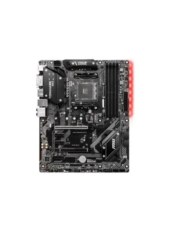 MSI B450 TOMAHAWK MAX II ATX Motherboard – AMD AM4 Socket, Supports Ryzen 5000/3000/2000 Series, DDR4 Memory up to 4133MHz (OC), 6x SATA 6Gb/s, 2x M.2 Slots, USB 3.2 Gen2, HDMI/DVI, Realtek 8111H LAN, Military Class Components - Featured Image