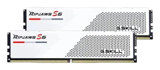 G.Skill Ripjaws S5 64 GB - 2 x 32GB, DDR5 288-pin DIMM, 6000MT/s, CL28, White color