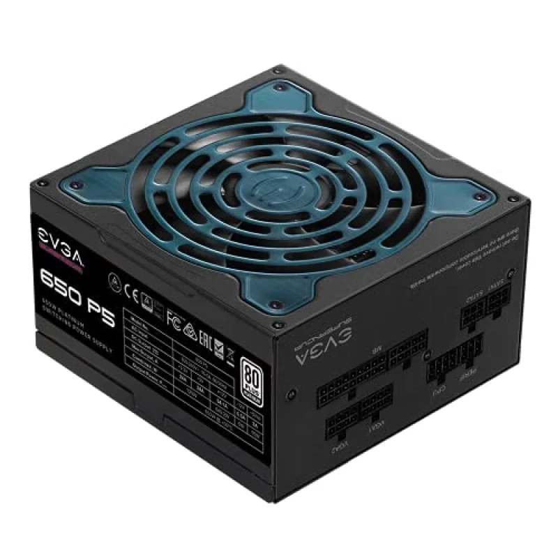 EVGA SuperNOVA 650 P5 - 650 W ATX Power Supply, 80+ Platinum, Fully Modular, Black / Teal Color - Featured Image