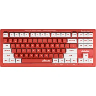 Corsair Drop + Nuka-Cola CSTM80 - Gaming Wired Keyboard, RGB Backlit, Tenkeyless, Red / White Color