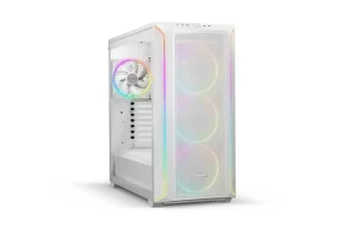 be quiet! Shadow Base 800 FX Mid Tower PC Case - White, ATX/E-ATX Support, 430mm GPU Clearance, 420mm Radiator Support, 4x140mm ARGB Fans Included, High Airflow Design, Tempered Glass, USB-C Front I/O, PWM/ARGB Hub