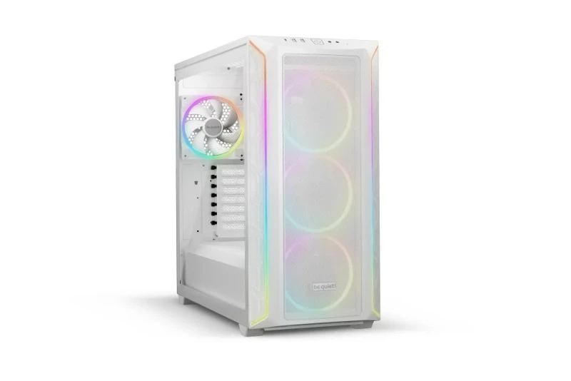 be quiet! Shadow Base 800 FX Mid Tower PC Case - White, ATX/E-ATX Support, 430mm GPU Clearance, 420mm Radiator Support, 4x140mm ARGB Fans Included, High Airflow Design, Tempered Glass, USB-C Front I/O, PWM/ARGB Hub - Featured Image