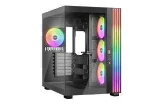 be quiet! Light Base 600 LX Mid Tower PC Case - Black, ATX/Micro-ATX Support, 360mm GPU Clearance, 360mm Radiator Support, 3x120mm Fans Included, Tempered Glass Side Panel, High Airflow Design, USB 3.0 Front I/O