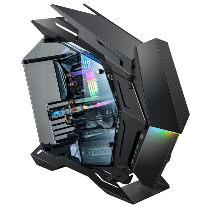 Jonsbo MOD3 Black Big Tower Showcase PC Case – Tempered Glass Panels, Aluminium-Magnesium Frame, E-ATX/ATX/mATX/ITX Support, 400mm GPU Clearance, 170mm CPU Cooler Clearance, 360mm Radiator Support, Open-Frame Premium Gaming Case - Featured Image