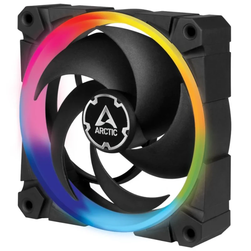 ARCTIC BioniX P120 A-RGB - 120mm PWM fan, 30 dB, 48 CFM Airflow, 400 - 2300 RPM, Black Color - Featured Image