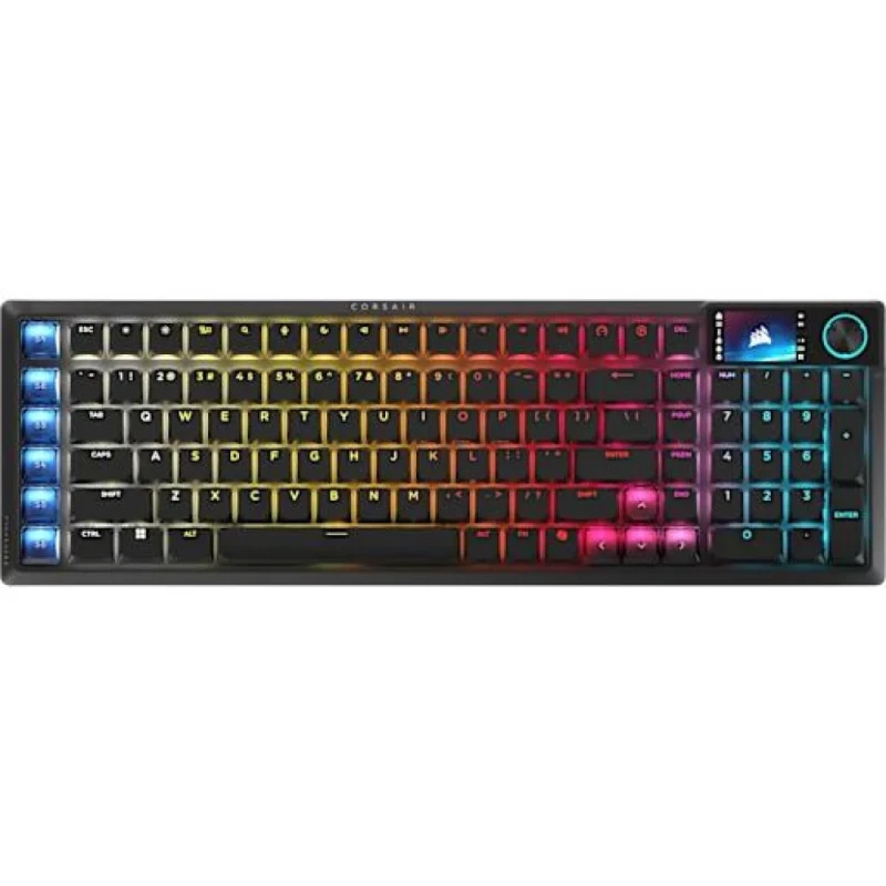 Corsair VANGUARD AIR 99 - Slim Wired, Wireless, Bluetooth Wireless Keyboard, Corsair OPX Switches, RGB Backlit, Black Color - Featured Image