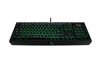 Razer BlackWidow Ultimate 2016 - Standard Wired Keyboard, Razer Green Switches, Green Backlit, Black Color