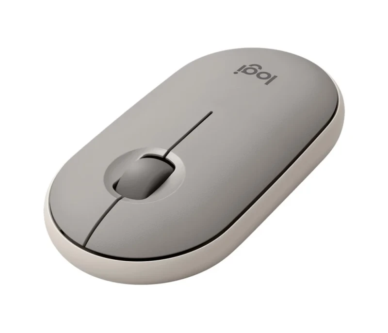 Logitech PEBBLE M350 - Wired, Wireless, Bluetooth Wireless Optical Mouse, 1000 DPI, Gray color - Featured Image