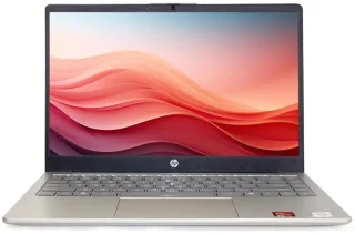 HP 14" HD Laptop – AMD Athlon 7120 Dual-Core (Up to 3.5 GHz), 4 GB RAM, 128 GB UFS Storage, AMD Radeon Integrated Graphics, HD 1366x768 Display, Wi-Fi 6, Bluetooth, HDMI, Webcam, Windows 11 Home (Moonlight Blue)