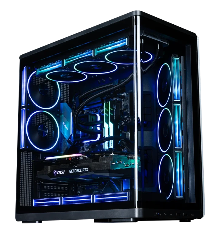 Zalman P60 Black ATX Tempered Glass Mid-Tower PC Case – Support for ATX/mATX/Mini-ITX Motherboards, 5x120 mm ARGB Fans Included, USB-C & USB 3.0 Front I/O, Radiator Support Up to 360 mm, 435 mm GPU Clearance, Dual-Chamber Panoramic Design Gaming Chassis (ZLM 50903, EAN 8800263650903) - Featured Image