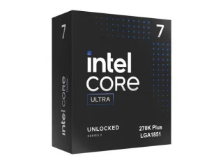 Intel Core Ultra 7 270K Plus Desktop CPU – 24-core (8P + 16E) Arrow Lake Refresh processor, up to 5.50 GHz Boost, 36 MB L3 cache, integrated Intel Arc iGPU, unlocked multiplier, FCLGA-1851 socket, DDR5-7200 support, PCIe 5.0 ready for gaming and content creation builds