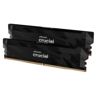 Crucial Pro Overclocking 32 GB - 2 x 16GB, DDR5 288-pin DIMM, 6400MT/s, CL32, Black color
