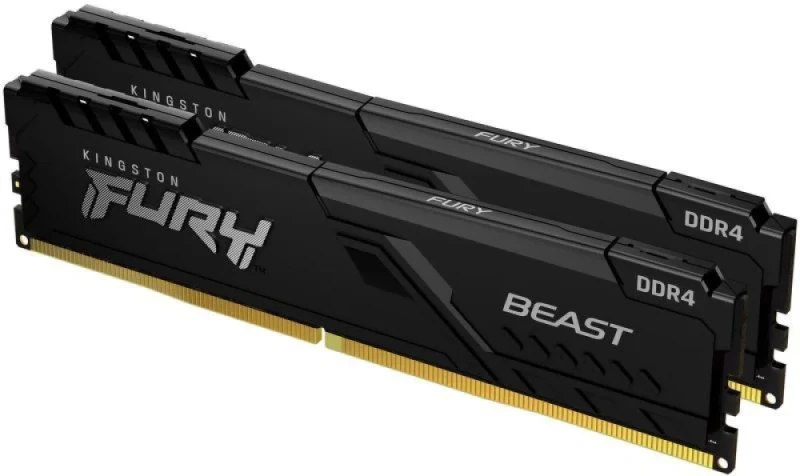 Kingston FURY Beast 16 GB - 2 x 8GB, DDR4 288-pin DIMM, 3200MT/s, CL16, Black color - Featured Image