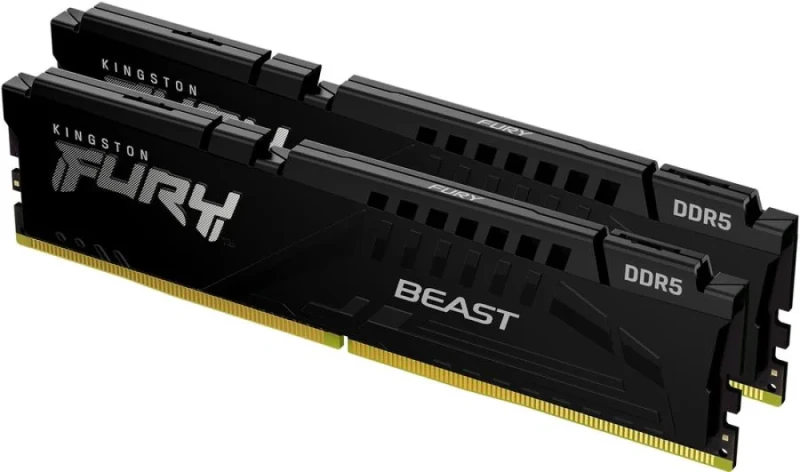 Kingston FURY Beast 16 GB - 2 x 8GB, DDR5 288-pin DIMM, 5600MT/s, CL36, Black / Silver color - Featured Image