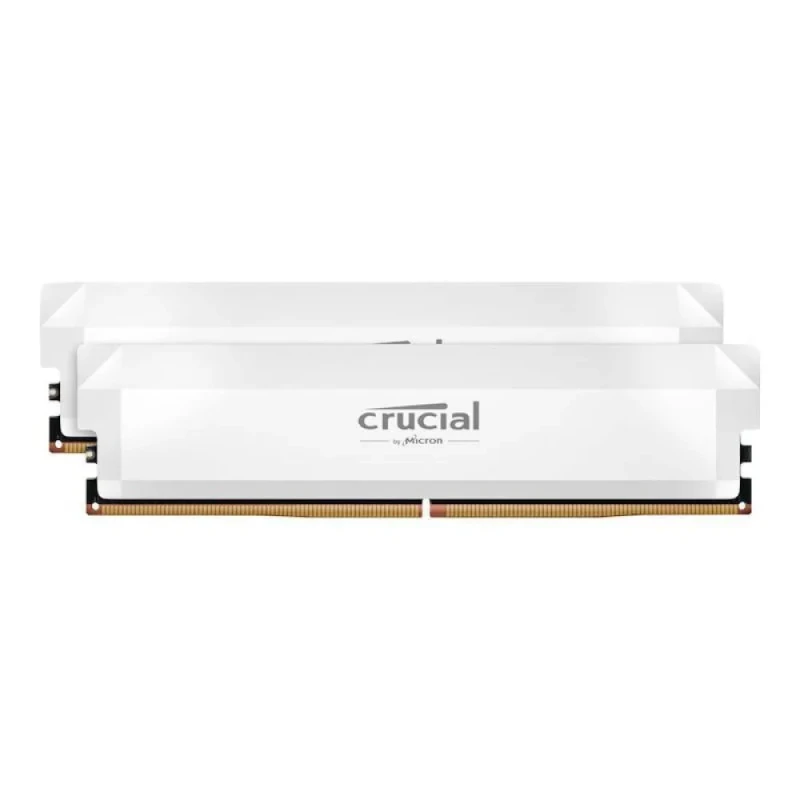 Crucial Pro 32 GB - 2 x 16GB, DDR5 288-pin DIMM, 6400MT/s, CL38, White color - Featured Image