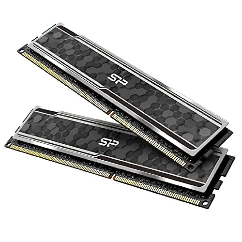 Silicon Power GAMING 32 GB - 2 x 16GB, DDR4 288-pin DIMM, 3200MT/s, CL16, Black color - Featured Image