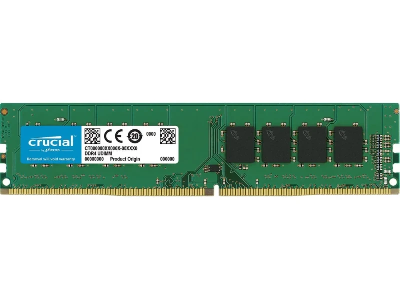 Crucial CT8G4DFS824A 8 GB - 1 x 8GB, DDR4 288-pin DIMM, 2400MT/s, CL17, Green color - Featured Image