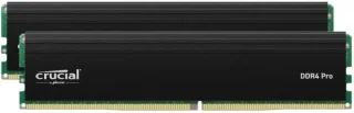 Crucial Pro 64 GB - 2 x 32GB, DDR4 288-pin DIMM, 3200MT/s, CL22, Black / Green color