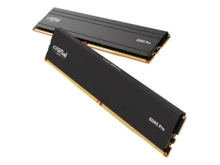 Crucial Pro 64 GB - 2 x 32GB, DDR5 288-pin DIMM, 5600MT/s, CL46, Black color