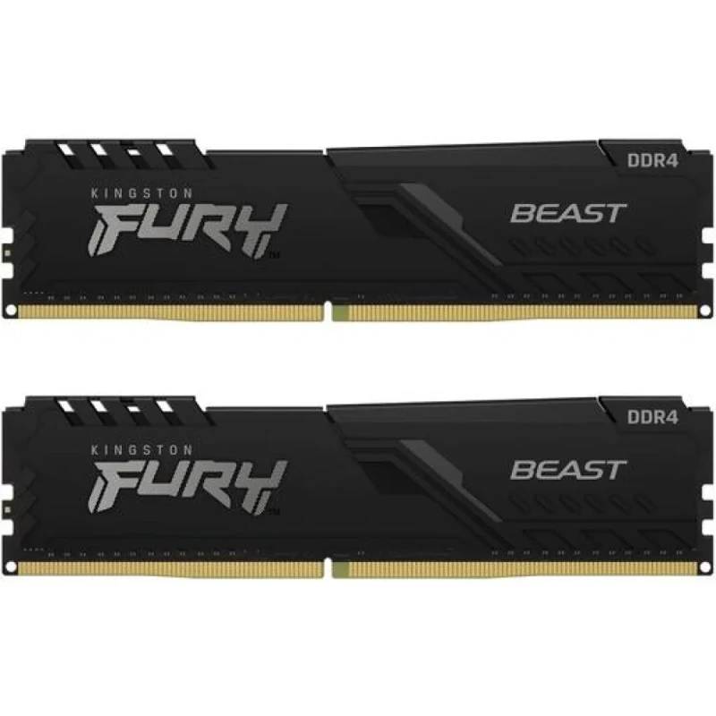 Kingston FURY Beast 32 GB - 2 x 16GB, DDR4 288-pin DIMM, 3600MT/s, CL18, Black color - Featured Image