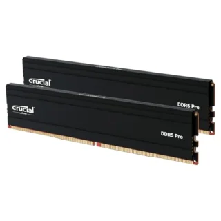 Crucial Pro 32 GB - 2 x 16GB, DDR5 288-pin DIMM, 6000MT/s, CL48, Black color