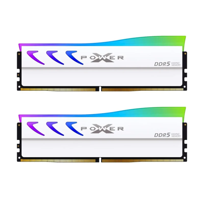 Silicon Power XPOWER Storm RGB 32 GB - 2 x 16GB, DDR5 288-pin DIMM, 6000MT/s, CL36, White color - Featured Image