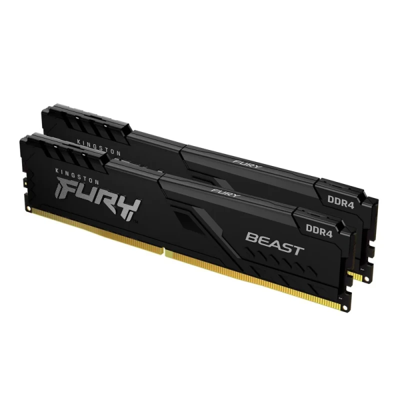 Kingston FURY Beast 32 GB - 2 x 16GB, DDR4 288-pin DIMM, 3200MT/s, CL16, Black color - Featured Image