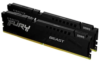 Kingston FURY Beast 32 GB - 2 x 16GB, DDR5 288-pin DIMM, 5600MT/s, CL40, Black color