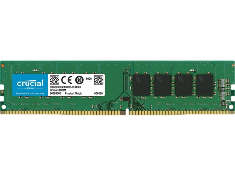 Crucial CT16G4DFD8266 16 GB - 1 x 16GB, DDR4 288-pin DIMM, 2666MT/s, CL19, Green / Black color - Featured Image