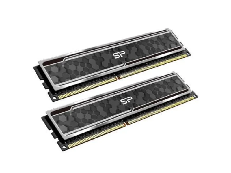 Silicon Power GAMING 16 GB - 2 x 8GB, DDR4 288-pin DIMM, 3600MT/s, CL18, Gray / Silver color - Featured Image