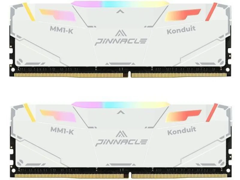 Timetec PINNACLE Konduit RGB 32 GB - 2 x 16GB, DDR4 288-pin DIMM, 3200MT/s, CL16, White color - Featured Image