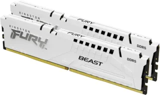 Kingston FURY Beast 64 GB - 2 x 32GB, DDR5 288-pin DIMM, 6400MT/s, CL32, White color