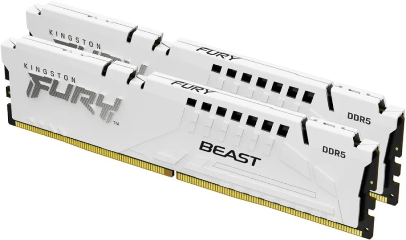 Kingston FURY Beast 64 GB - 2 x 32GB, DDR5 288-pin DIMM, 6400MT/s, CL32, White color - Featured Image