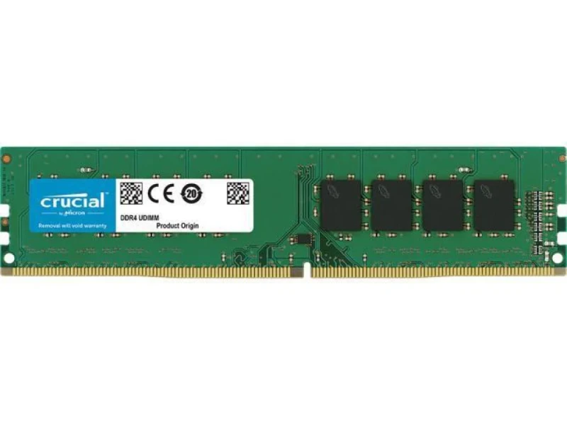 Crucial CT16G4DFD832A 16 GB - 1 x 16GB, DDR4 288-pin DIMM, 3200MT/s, CL22, Green / Black color - Featured Image