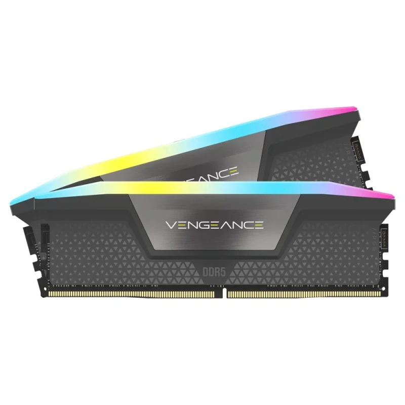 Corsair Vengeance RGB 32 GB - 2 x 16GB, DDR5 288-pin DIMM, 6000MT/s, CL38, Black color - Featured Image