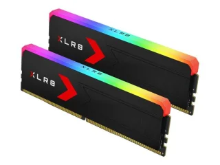 PNY XLR8 Gaming RGB 32 GB - 2 x 16GB, DDR5 288-pin DIMM, 6400MT/s, CL36, Black color