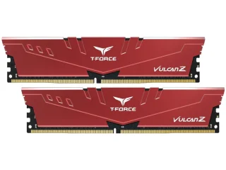 TEAMGROUP T-Force Vulcan Z 32 GB - 2 x 16GB, DDR4 288-pin DIMM, 3200MT/s, CL16, Red color