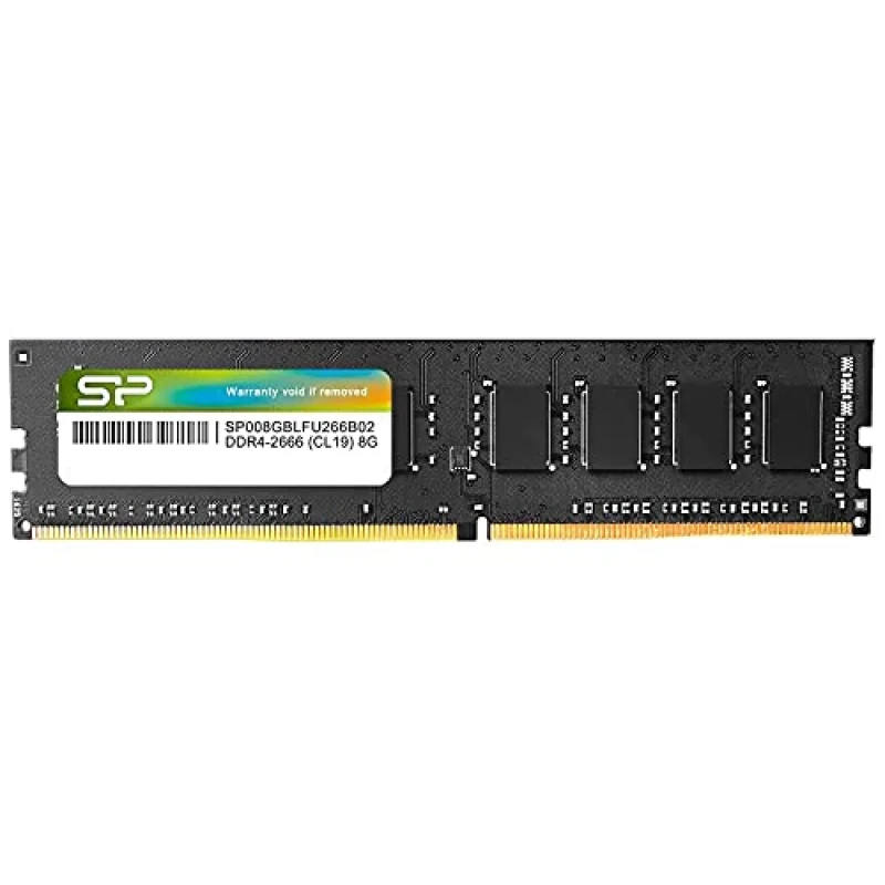 Silicon Power SP008GBLFU266B02 8 GB - 1 x 8GB, DDR4 288-pin DIMM, 2666MT/s, CL19 - Featured Image