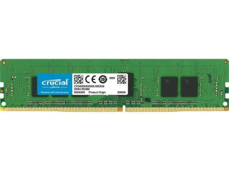 Crucial CT4G4RFS8266 4 GB - 1 x 4GB, DDR4 288-pin DIMM, 2666MT/s, CL19, Green / Black color - Featured Image