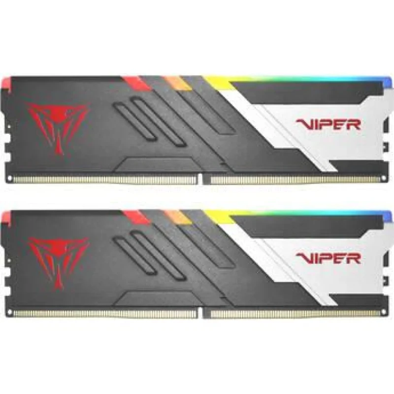 Patriot Viper Venom RGB 32 GB - 2 x 16GB, DDR5 288-pin DIMM, 6800MT/s, CL40, Black / White color - Featured Image