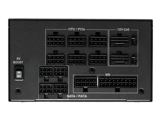 ASRock Phantom Gaming PG-1300G 1300W Fully Modular ATX PSU – 80+ Gold & Cybenetics Platinum Efficiency, ATX3.1 & PCIe5.1 Ready, Dual Native 12V-2x6 & 6x PCIe, 2x EPS & 9x SATA Connectors, Intelligent iCool Fan, Japanese Capacitors, Black High-Performance PC Power Supply