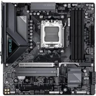 GIGABYTE B850M EAGLE WIFI6E – AMD AM5 mATX Motherboard, B850 Chipset, DDR5 8200+ (OC) Support, Dual-Channel DDR5, 1x PCIe 5.0 x16, 2x M.2 Slots (1x PCIe 5.0, 1x PCIe 4.0), Realtek 2.5Gb LAN + Wi-Fi 6E & Bluetooth 5.3, HDMI & 2x DisplayPort, USB 3.2 Gen2 Type-C & Gen1, 4x SATA 6Gb/s, RGB Fusion
