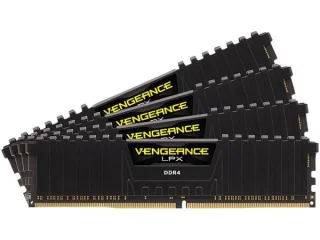 Corsair Vengeance LPX 128 GB - 4 x 32GB, DDR4 288-pin DIMM, 3200MT/s, CL16, Black / Yellow color