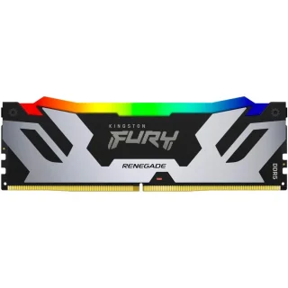 Kingston Fury Renegade RGB 16 GB - 1 x 16GB, DDR5 288-pin DIMM, 6400MT/s, CL32, Silver / Black color