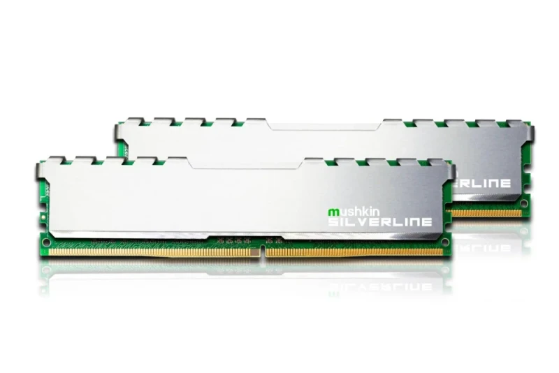 Mushkin Silverline 8 GB - 2 x 4GB, DDR4 288-pin DIMM, 2666MT/s, CL19, Silver color - Featured Image