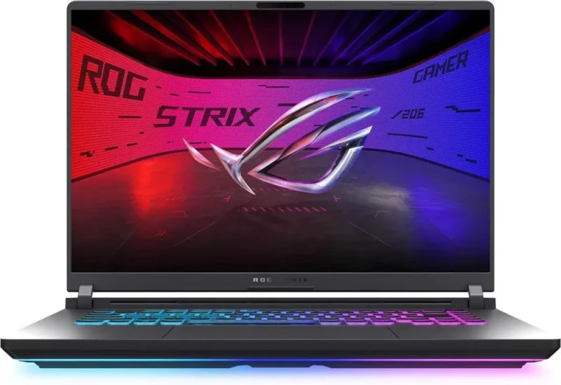 ASUS ROG Strix G16 (2025) G615JHR-DS74 Gaming Laptop – 16″ FHD+ (1920x1200) 165 Hz IPS, Intel Core i7-14650HX (2.2–5.2 GHz), NVIDIA GeForce RTX 5050 Laptop GPU 8GB GDDR7, 16GB DDR5-5600, 1 TB PCIe Gen4 SSD, Wi-Fi 7 + Bluetooth, RGB Keyboard, Windows 11 Home, Eclipse Gray - Featured Image