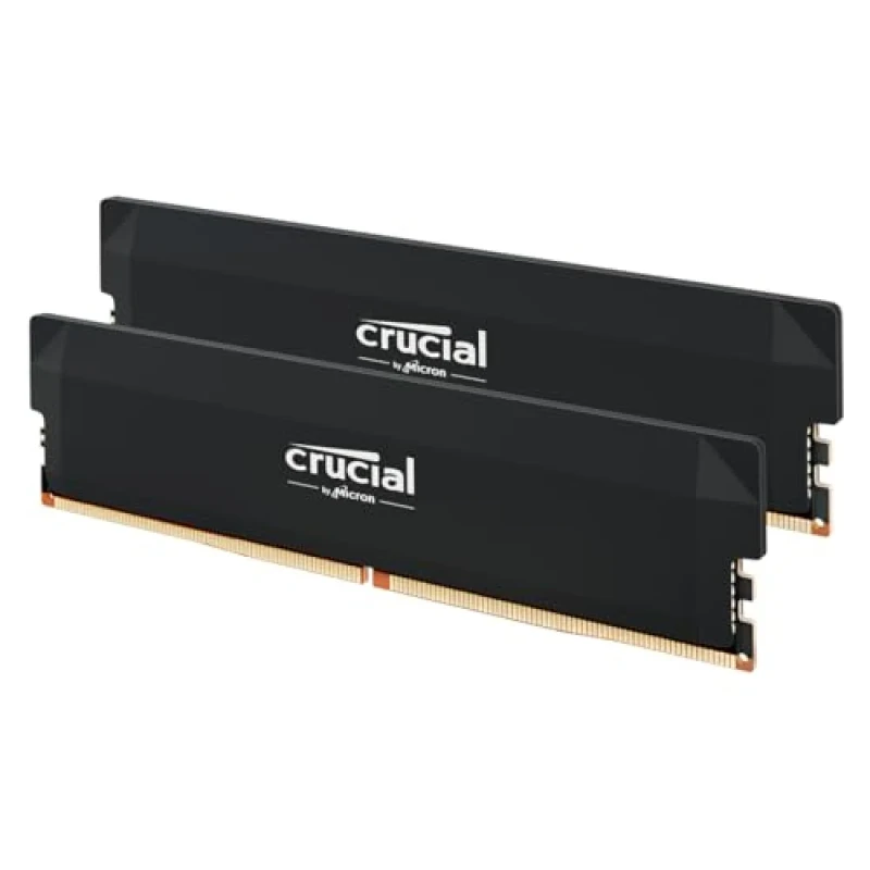 Crucial Pro Overclocking 64 GB - 2 x 32GB, DDR5 288-pin DIMM, 6400MT/s, CL40, Black color - Featured Image