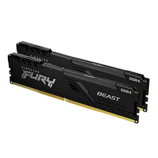Kingston FURY Beast 16 GB - 2 x 8GB, DDR4 288-pin DIMM, 3600MT/s, CL17, Black color