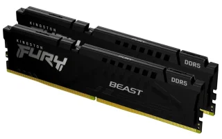 Kingston FURY Beast 64 GB - 2 x 32GB, DDR5 288-pin DIMM, 6000MT/s, CL34, Black color